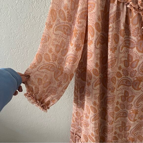 Aritzia Wilfred Amandine Paisley Print Mini Dress - Picture 6 of 9